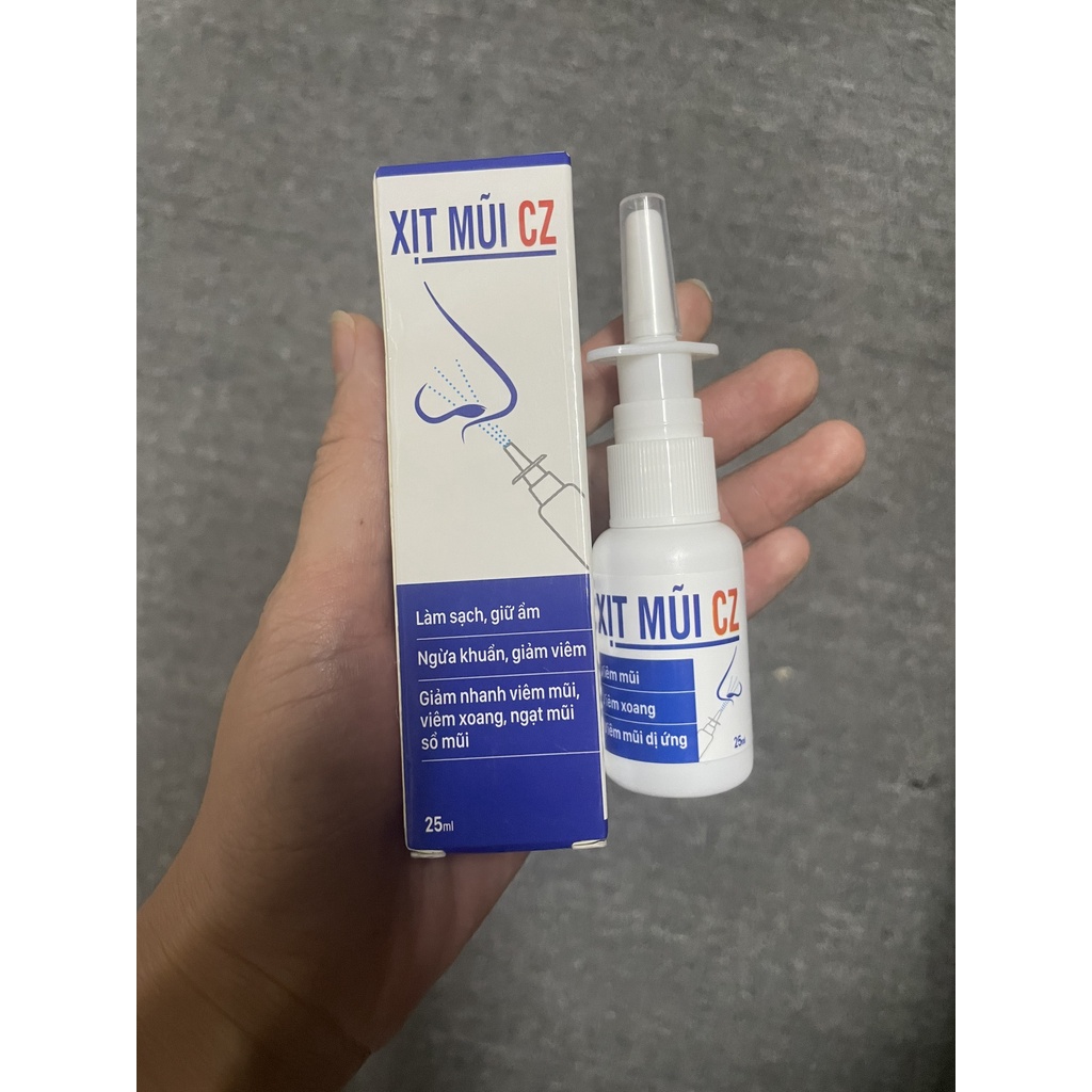 XỊT MŨI CZ - Làm sạch khoang mũi ngừa vi khuẩn