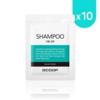 Dầu gội đầu GCOOP 3mL Mini Pouch / GCOOP Shampoo 3ml ( 10 Gói )