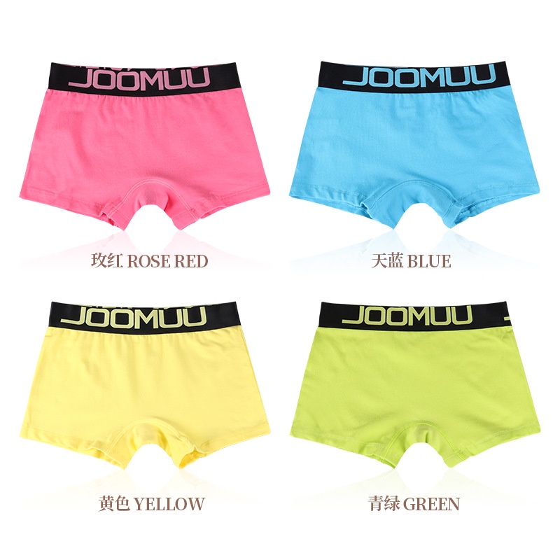 Quần Lót Boxer Cotton Màu Sắc Trơn Thoáng Khí Cho Nữ