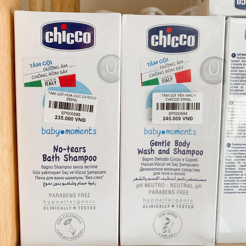 Sữa Tắm Gội 2in1 Chicco Cho bé từ sơ sinh