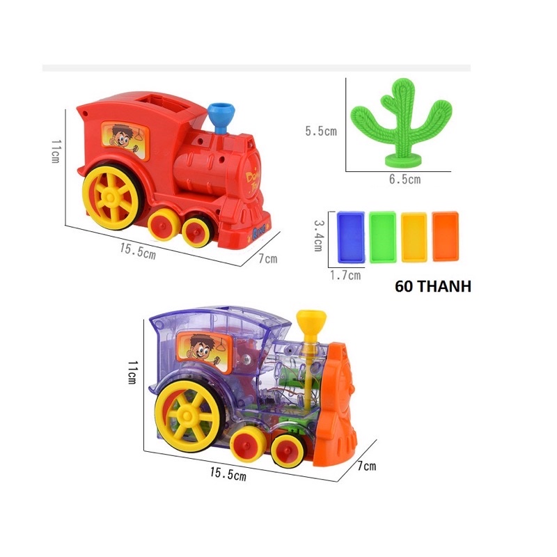 Đồ Chơi Đoàn Tàu Hoả Xếp Domino Tự Động Cho Bé Thoả Sức Sáng Tạo