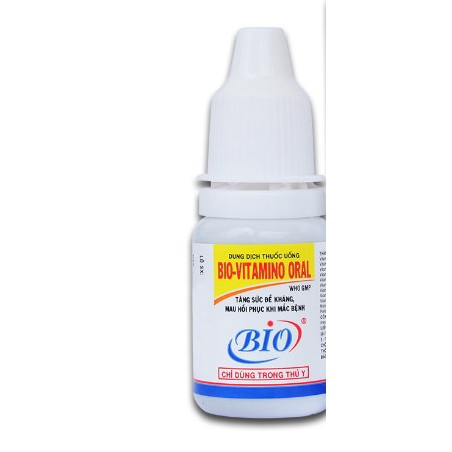 BIO VITAMINO TĂNG SỨC ĐỀ KHÁNG CHO PET THÚ CƯNG CHÓ MÈO chai 10ml