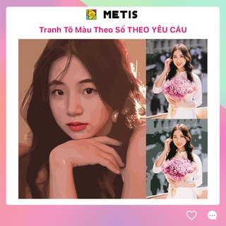 Tranh tô màu theo số metis đặt tranh theo yêu cầu đặt in 12-15 ngày