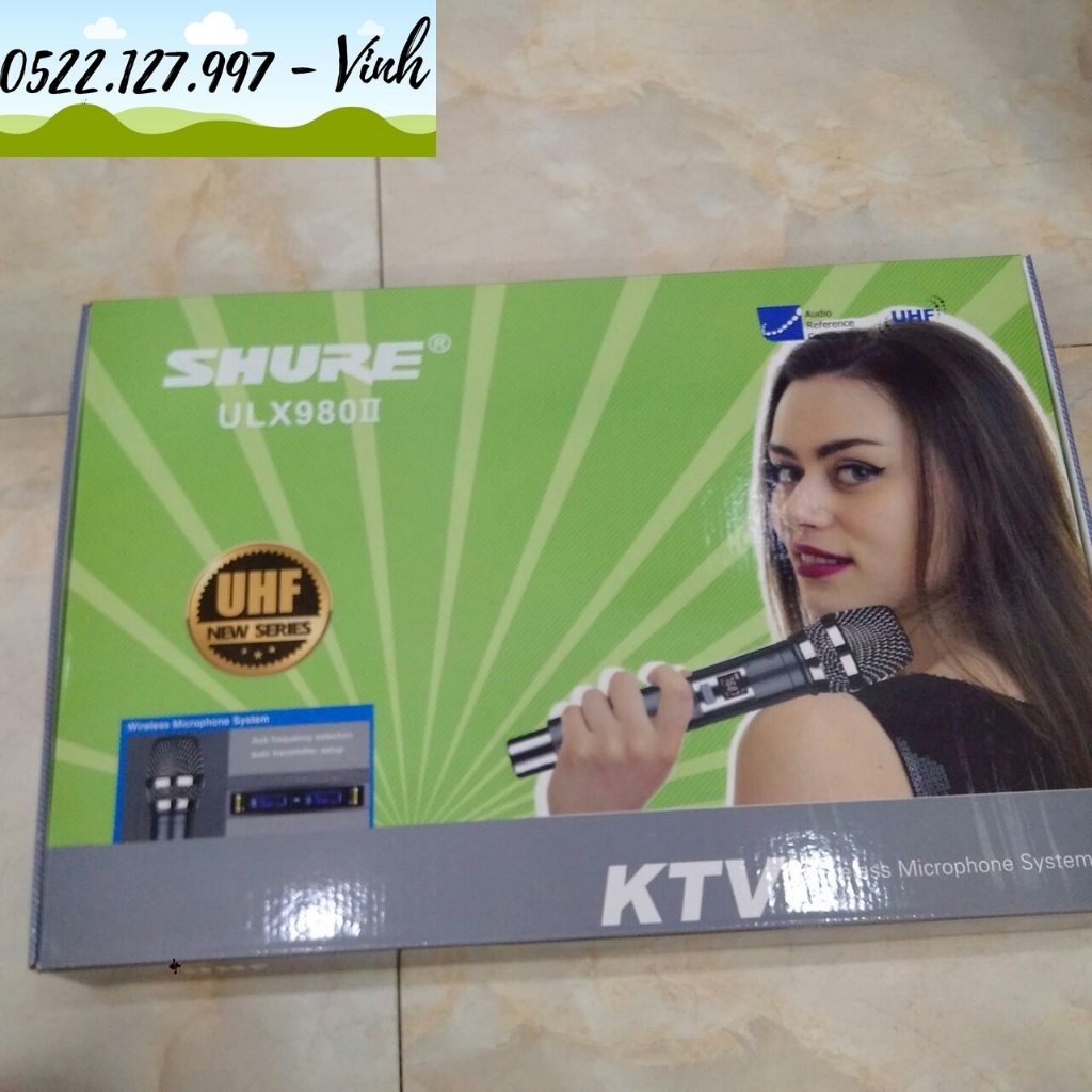 Micro karaoke không dây SHURE ULX 980II - Chính hãng