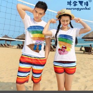 Bộ quần áo cặp đi biển xinh xắn GIA ĐÌNH CẶP ĐÔI ĐỘI NHÓM CÔNG TY...