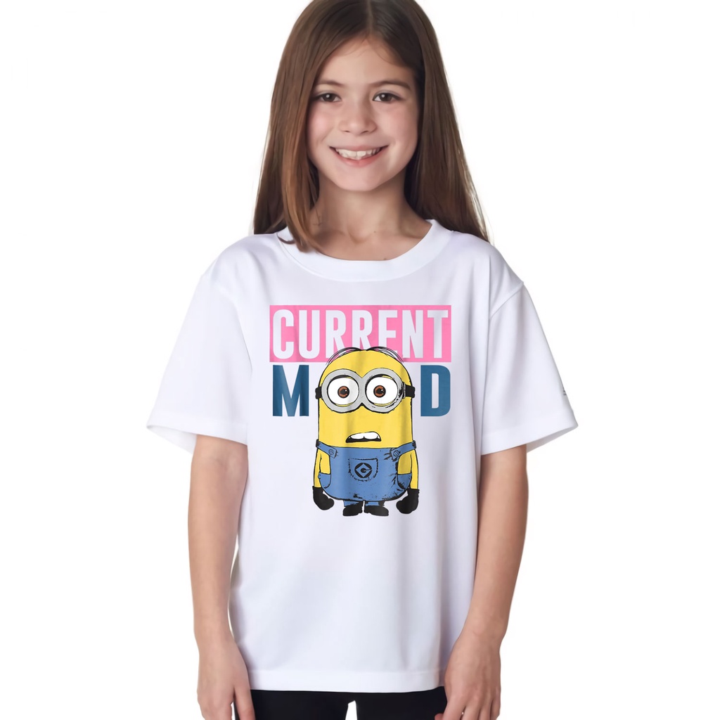 ÁO PHÔNG BÉ TRAI-BÉ GÁI MINION NGỘ NGHĨNH IN HÌNH HOẠT HÌNH CỰC ĐÁNG YÊU VẢI COTTON CHO BA MẸ VÀ BÉ - 516