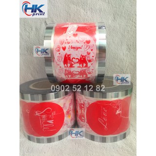 CUỘN MÀNG ÉP LY NHỰA- MÃ 168 (CUỘN KEO ÉP LY TRÀ SỮA)