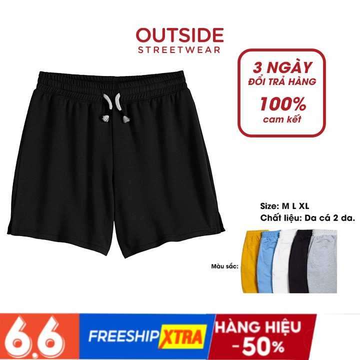 Quần Short Nam Thun Basic -  Quần Thun Đen Da Cá 6 màu thương hiệu 59Studio - Thun short vải cực chất
