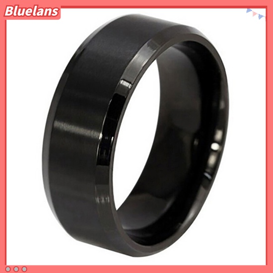 Nhẫn Thép Titan Mạ Vàng 18K Bản Rộng 8mm Kích Thước US 5-14