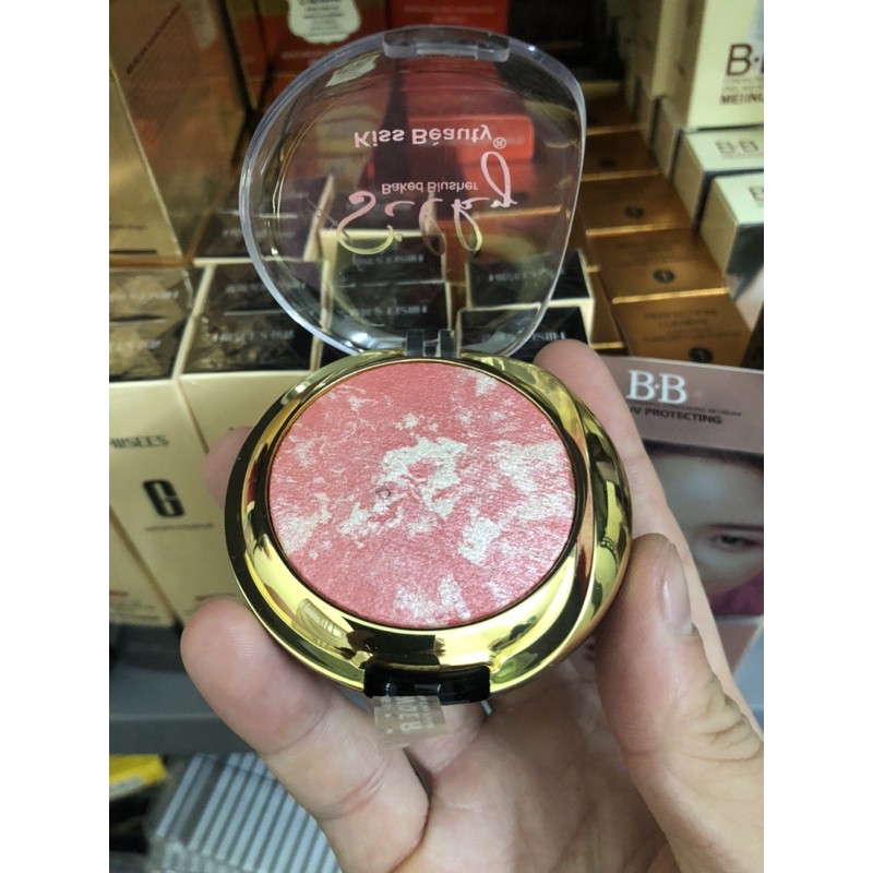 Phấn má hồng Kiss Beauty tròn siêu đẹp [bé súp] | BigBuy360 - bigbuy360.vn