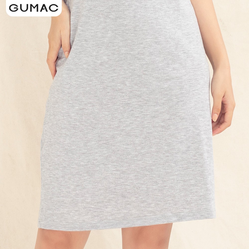 Đầm polo nữ thêu positive GUMAC dáng basic nhiều màu DA1007 | BigBuy360 - bigbuy360.vn