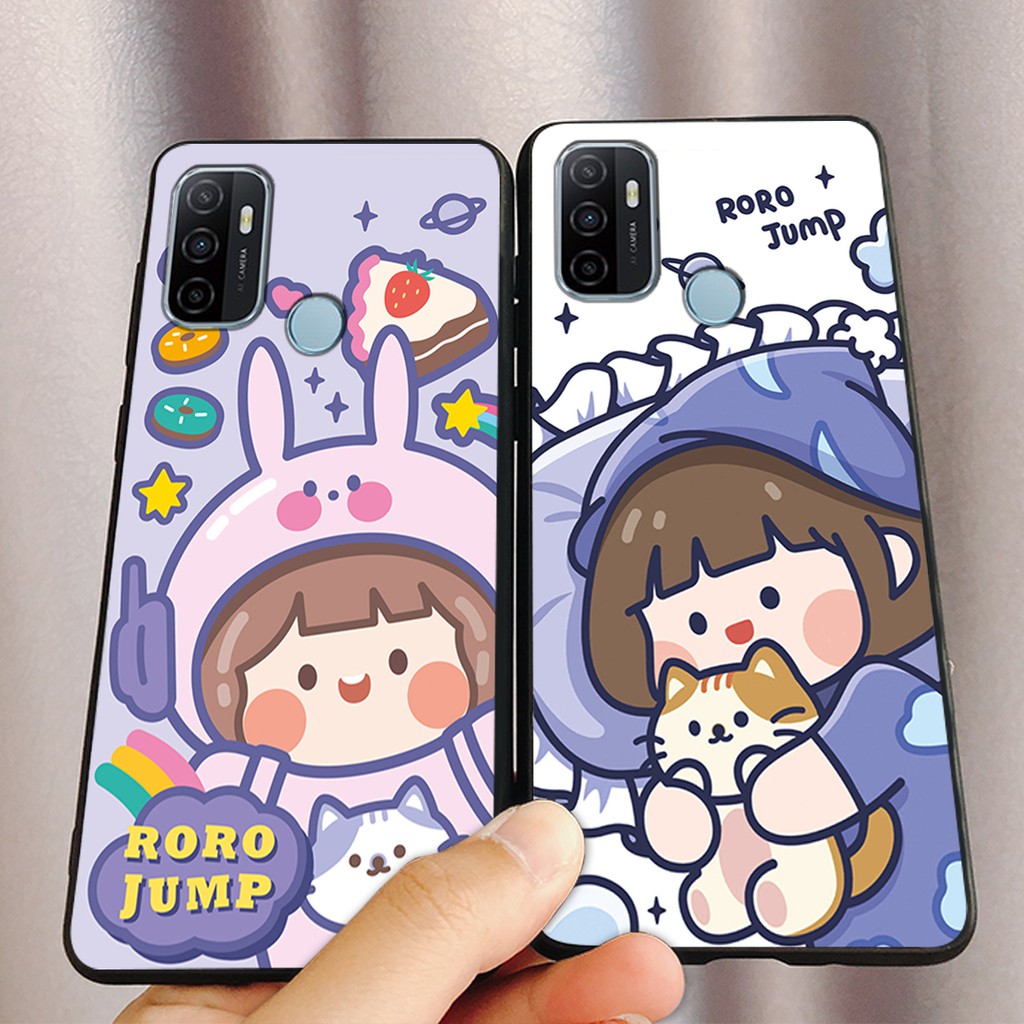 [FREESHIP]ỐP ĐIỆN THOẠI OPPO A53 IN HÌNH HOẠT HÌNH CÔ BÉ SIÊU DỄ THƯƠNG-BỀN ĐẸP