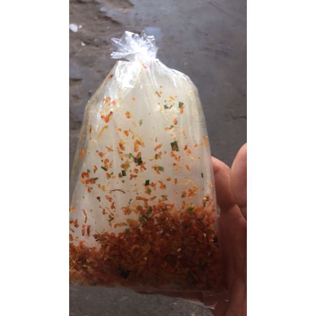 Bánh tráng trộn hành phi tôm