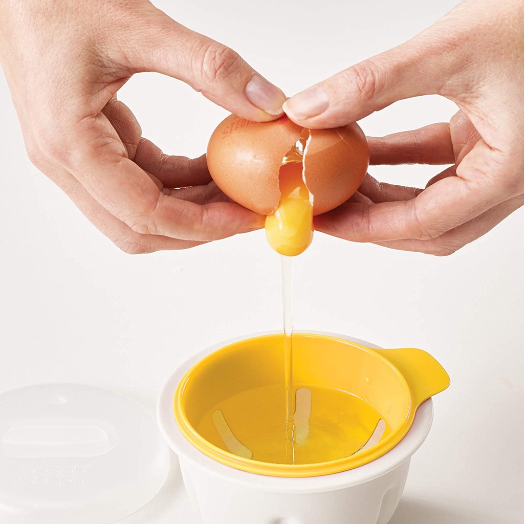 Bát chần luộc trứng và tách lòng trắng Joseph Joseph 20123 m-poach, có nắp đậy [nhập Đức chính hãng]