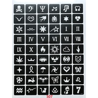 Khuôn xăm tạm thời s07 khổ a4 không kèm mực
