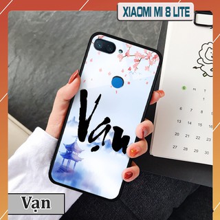 Ốp lưng kính 3D Xiaomi Mi 8 Lite - chữ thư pháp ý nghĩa