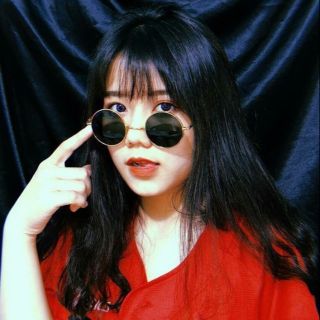 🕶Mắt kính tròn đen râm ulzzang 🕶