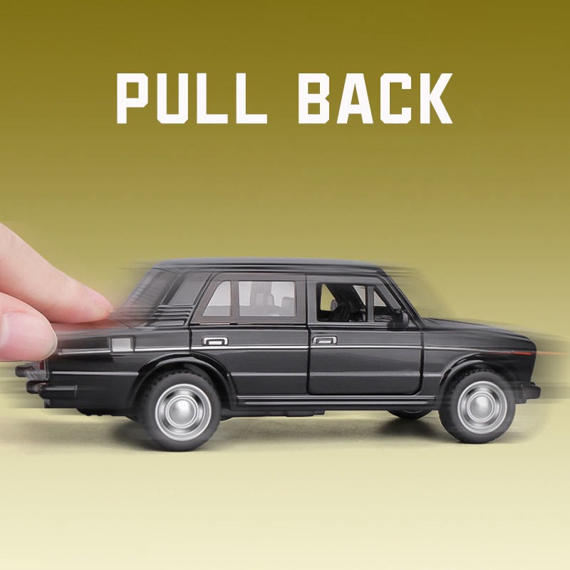 Mô Hình Xe Hơi LADA 2106 Bằng Hợp Kim Có Đèn Và Âm Thanh Tỉ Lệ 1: 32