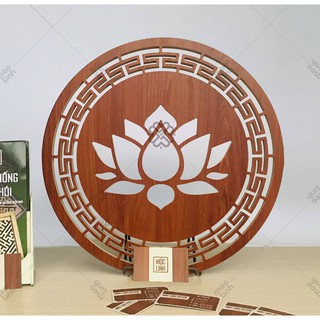 Tấm ốp ban thờ Hoa Sen 41cm - Mộc Linh