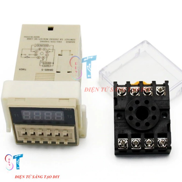 Đế Cắm PF083A 8 Chân Tròn Cho Các Mạch Timer, Relay Omron