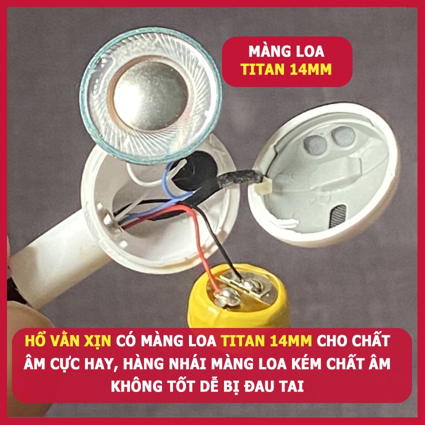 Tai Nghe Không Dây Hổ vằn 1562U 8H Pin Cực Trâu Tai Nghe Không Dây Full Chức Năng Đổi Tên Định Vị Sạc Không Dây