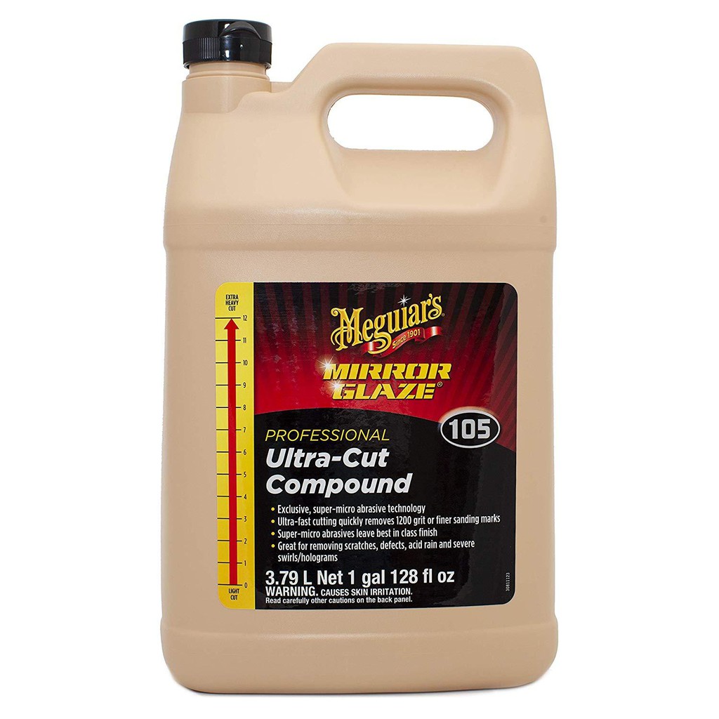 Meguiar's Xi phá xước - Mirror Glaze Ultra-Cut Compound, M10501, 1 Gallon