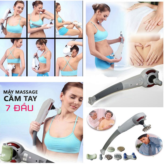 Máy Massage Cầm Tay 7 Đầu King Massager Korea SL999