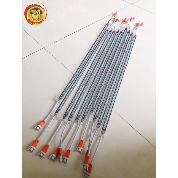 Đèn led thanh 220v (5 tặng 1)chíp 2835 siêu sáng bọc nhựa - Áng sáng trắng