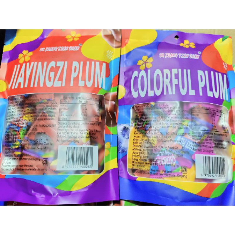 Ô mai (Trái cây sấy) Colorful Plum mix vị (cherry, blueberry, mận) - gói 408g