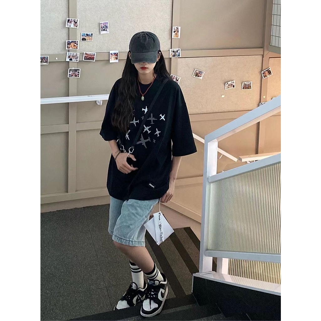 NRVP Áo Thun Cổ Tròn Oversize Thời Trang Hàn Quốc 2022 Cho Nữ