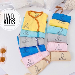 Bộ dài tay cài lệch K.woo thun lạnh