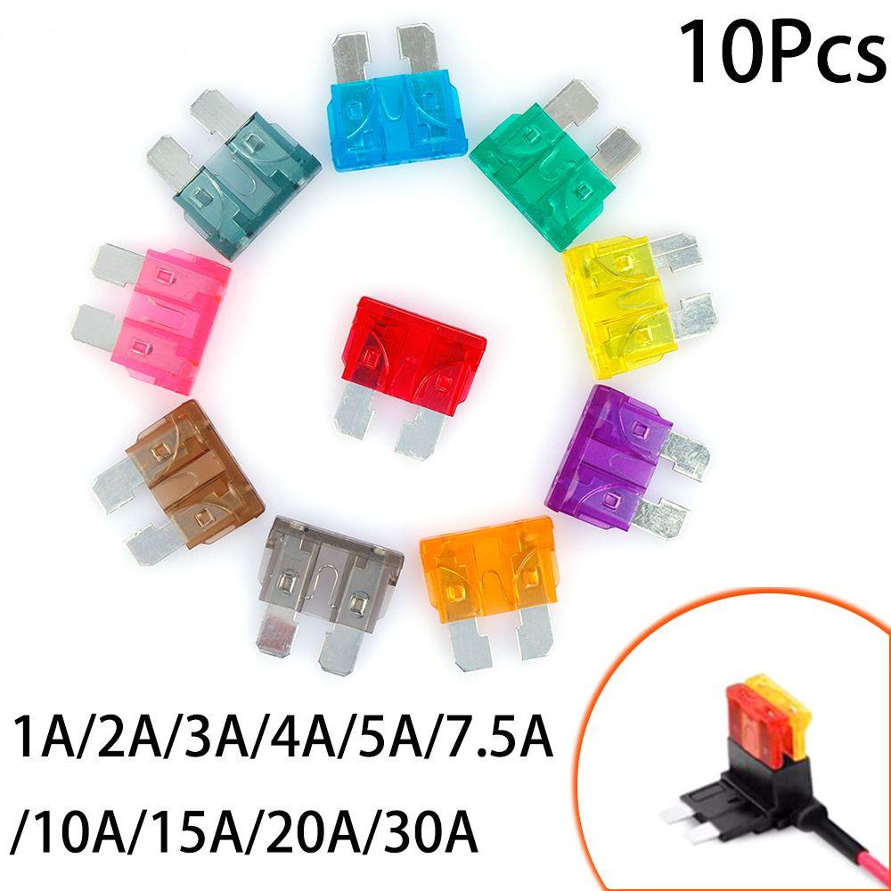10 Cầu Chì Lưỡi Dao 1A / 2A / 3A / 4A / 5A / 7.5A / 10A / 15A / 20A / 30A