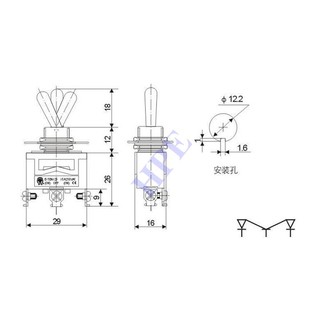 Công tắc gạt - Loại tự trả về