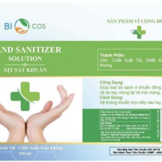 (BÁN HÒA VỐN)Xịt Xát Khuẩn 99.99% BIOCOS (Chai to 150ml)