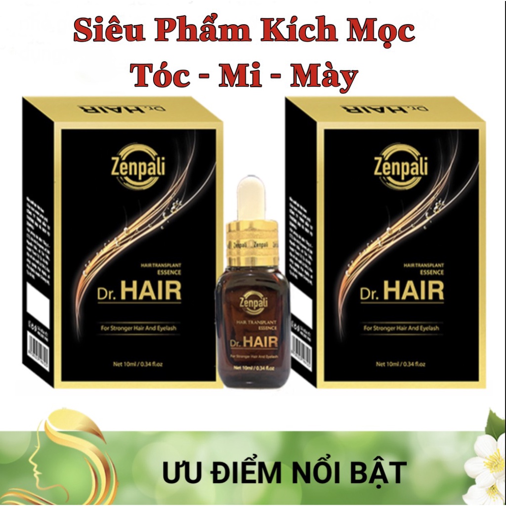 Dr HAIR KÍCH MỌC TÓC, TINH DẦU MỌC TÓC - MI - MÀY CHÍNH HÃNG CÔNG TY ZENPALI