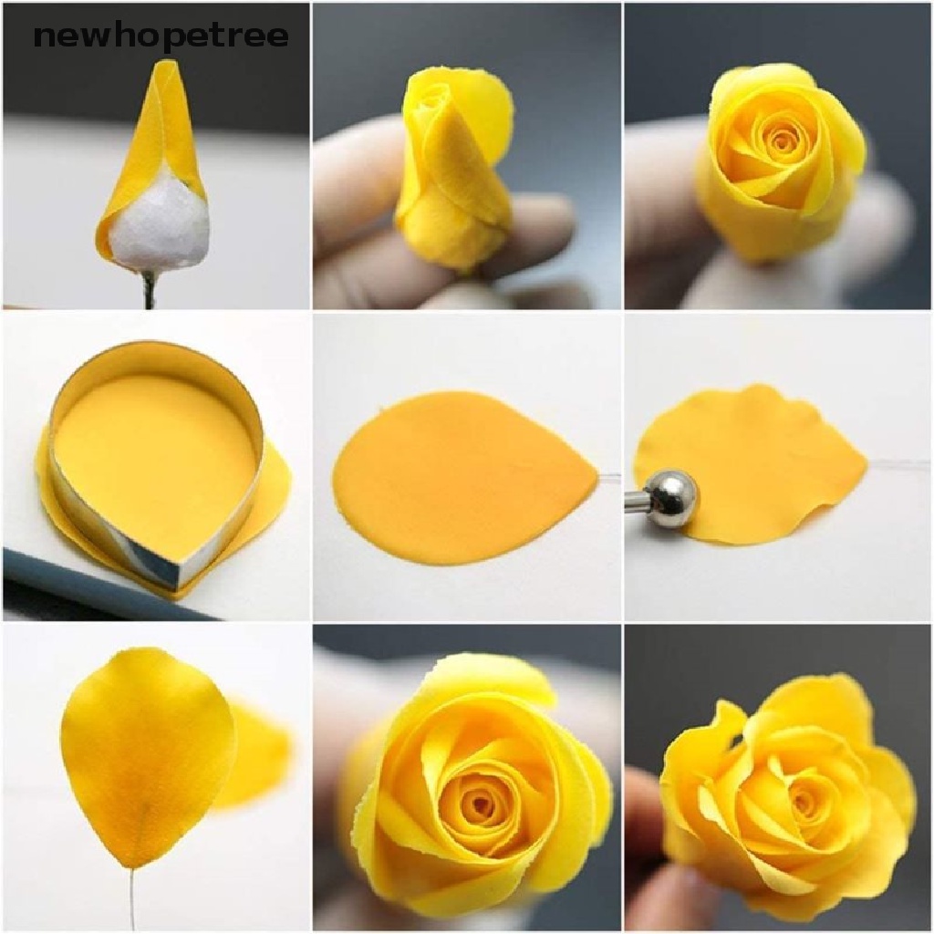 Bộ 7 Khuôn Cắt Bánh Hình Hoa Trái Tim Bằng Thép Không Gỉ
