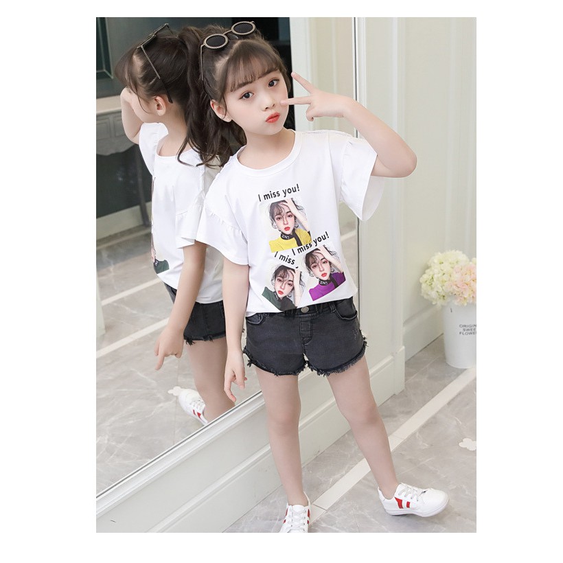 Áo phông bé gái size 27-40kg