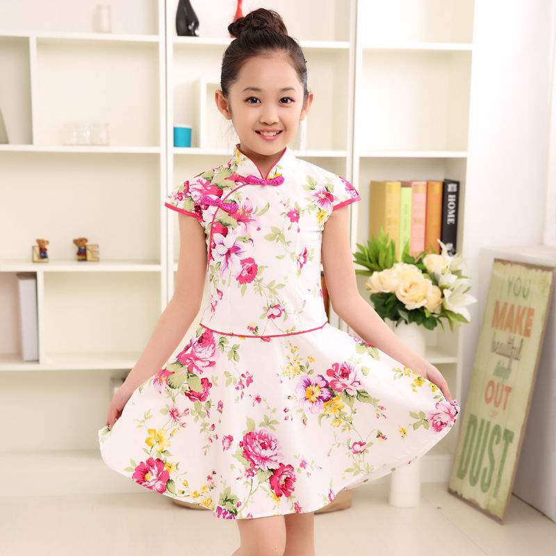 Bé gái Váy không tay Vest, Big Virgin Baby Cotton Silk Quần áo trẻ em Baby Princess Dress Váy trẻ em phong cách phương Tây