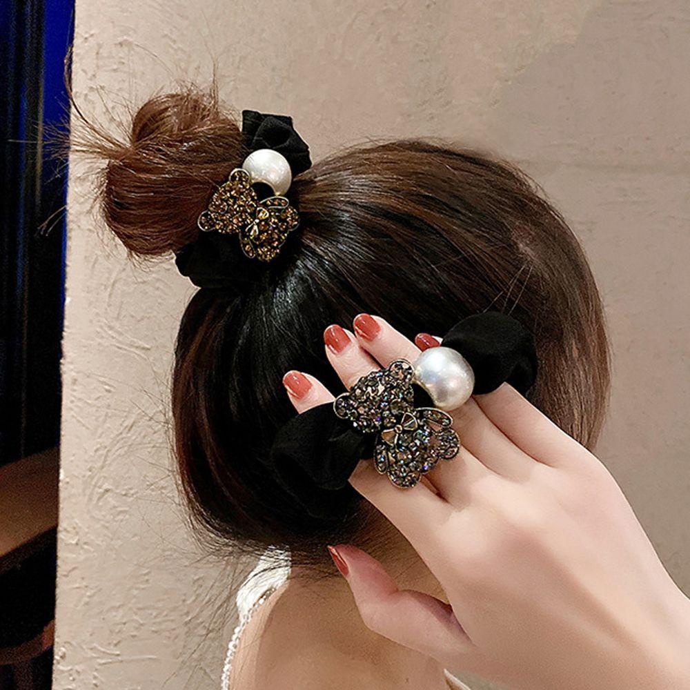 Dây Cột Tóc Phong Cách Vintage Thanh Lịch WMES15H|Dây Buộc Tóc Phong Cách Retro Cho Nữ