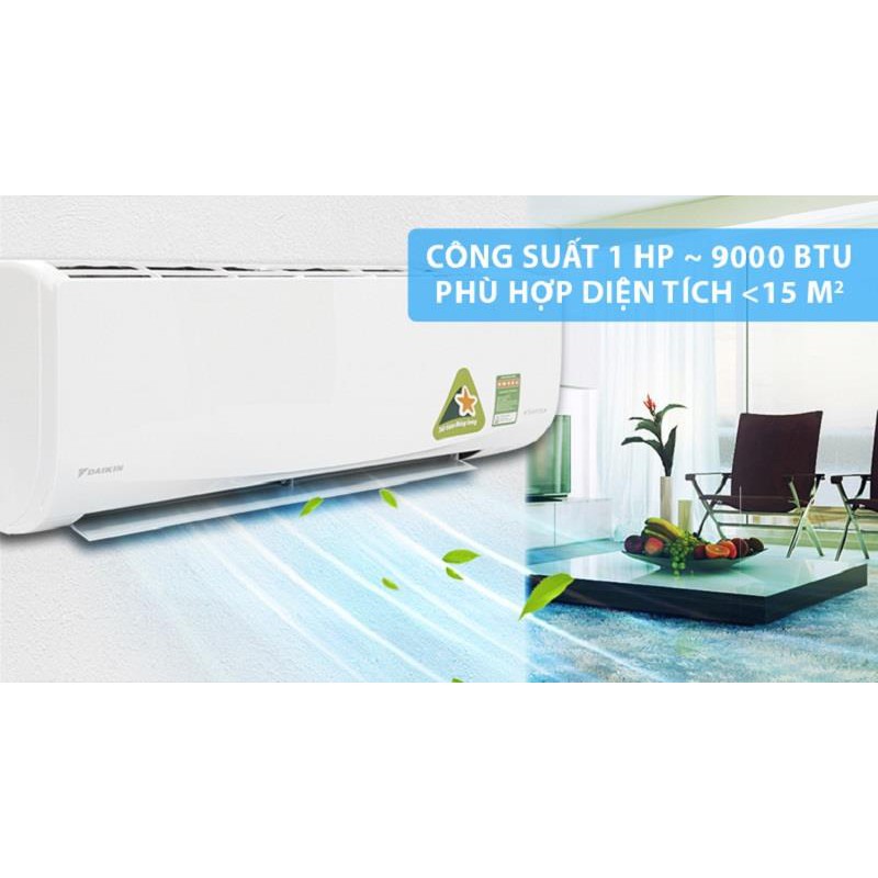 Điều hòa Daikin 1 chiều Inverter FTKQ25SAVMV 9000BTU - Hàng chính hãng + GIÁ SỐC