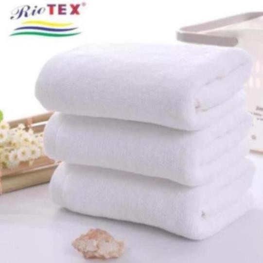 Khăn mặt cao cấp màu trắng RIOTEX 35x75cm 140gram và 35x75cm 100gram