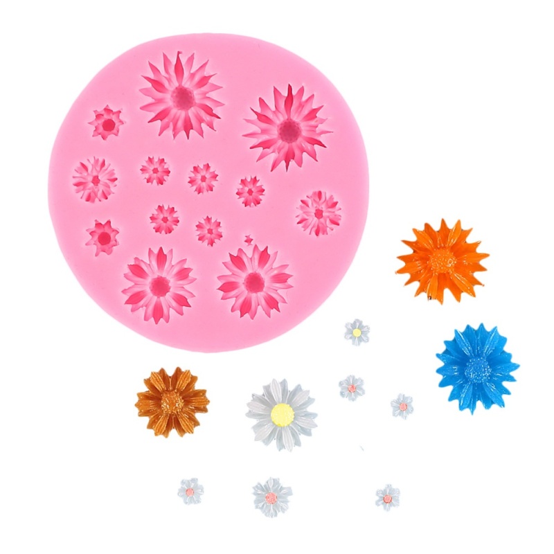 Khuôn Silicone Làm Bánh Hình Hoa Cúc Xinh Xắn