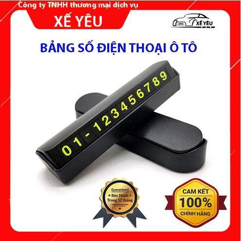 Bảng Số Điện Thoại Ô Tô - Bảng Số Điện Thoại Trên Ô Tô - Đặt Trên Taplo Ô Tô Hỗ Trợ Dừng Đỗ