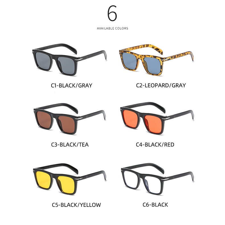 Kính Mát Gọng Vuông Phong Cách Thời Trang Âu Mỹ 2022