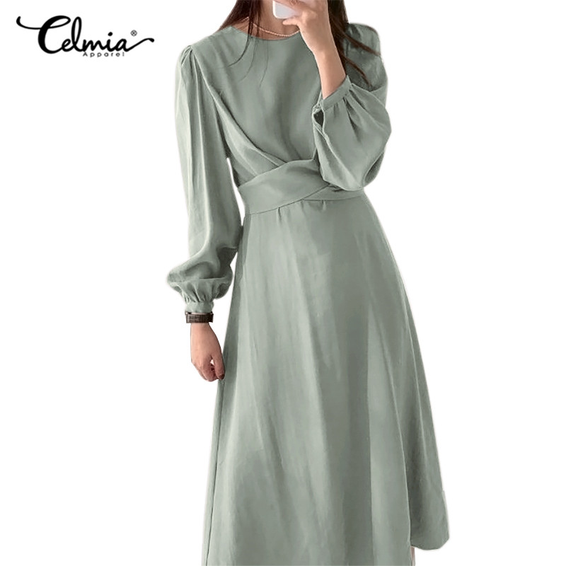 Đầm dài Celmia tay dài thanh lịch cho nữ