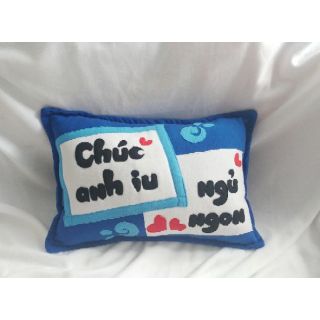 Gối nằm handmade anh iu ngủ ngon