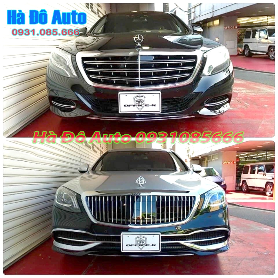 Mặt Ca Lăng Độ Mercedes S 2014 2015 2016 2017 2018 2019 2020 Class W222 Độ Lên Maybach - Mặt Ca Lăng Mercedes S