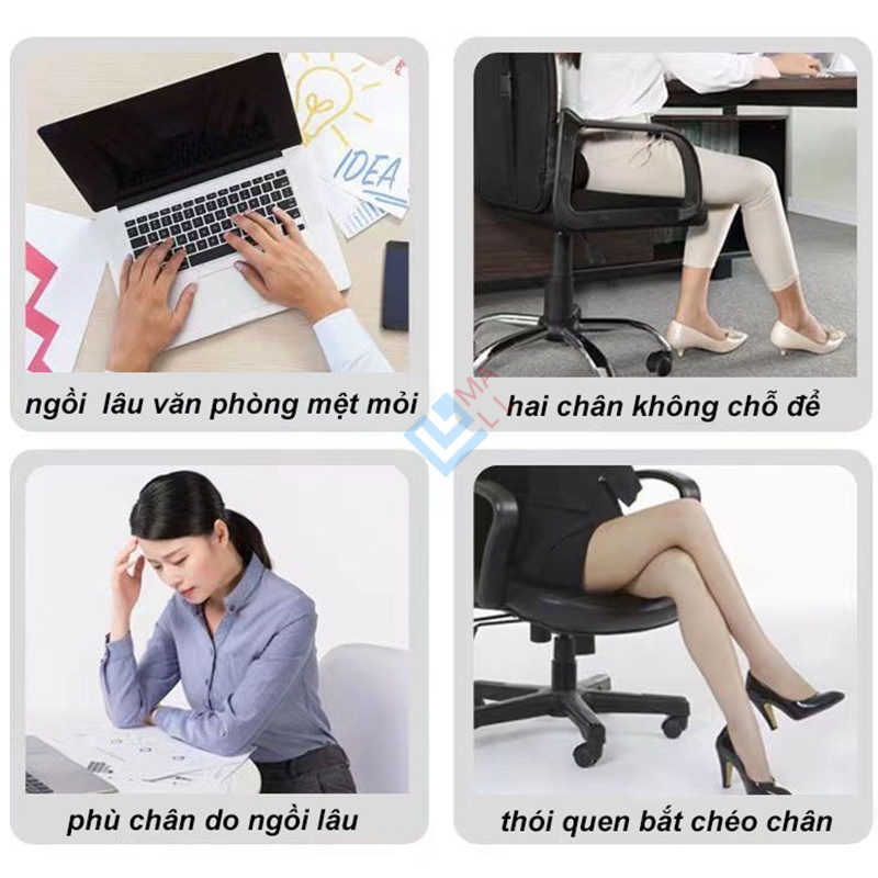 Ghế Gác Chân Công Thái Học Văn Phòng Mát Xa, Chống Trượt - Ghế Kê Chân Văn Phòng - Ghế Gác Chân Văn Phòng Công Thái Học - Ghế Kê Chân Văn Phòng Chống Nhức Mỏi Toàn Thân
