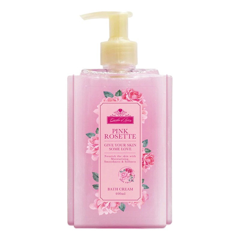 Kem Tắm Garden Of Love Pink Rosette Bath Cream 400ml