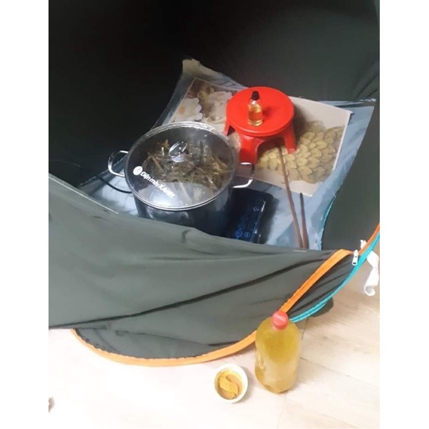 Lều xông hơi chui đầu có khoá kéo